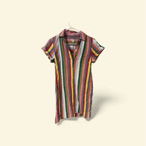 J. Crew Multicolor Striped Kids Button Down Shirt